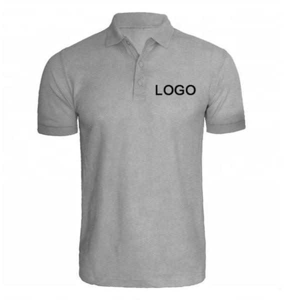 Mens POLO T Shirts 100% Cotton Short Sleeve Customized Screen Printing Casual Style