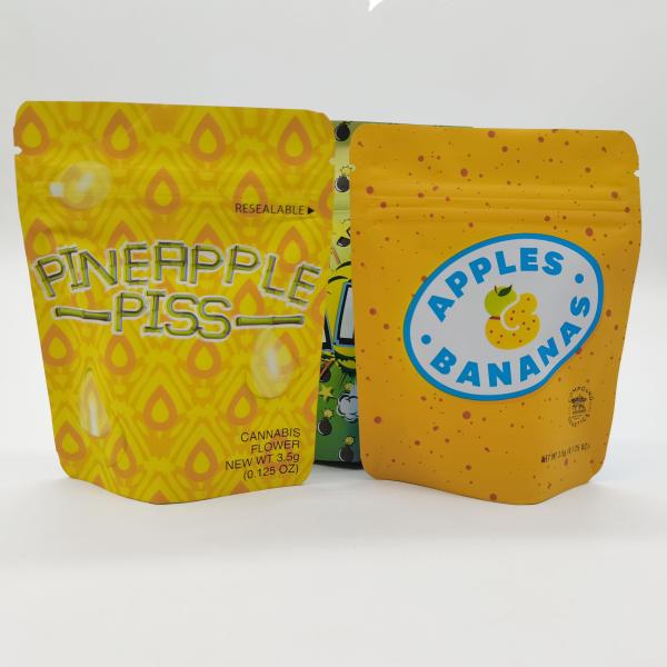 Childproof 100 Mircons Resealable Stand Up Pouches For Food Packaging