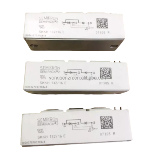 Original New SEMIKRON Thyristor - Diode Module SCR Power Module Three Phase Bridge Rectifier Module SKKH132/16E 132A 1600V