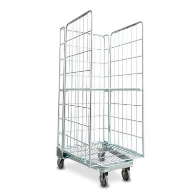 Envases para almacenamiento de malla de alambre industrial plegables galvanizados soldados