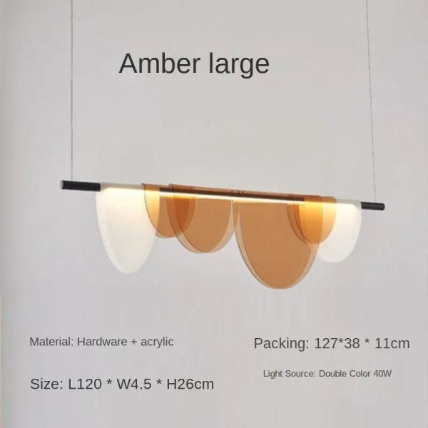 Nordic Blue Amber Acrylic Pendant Lights Living Room Makaron Hanging Lamp（WH-AP-680）