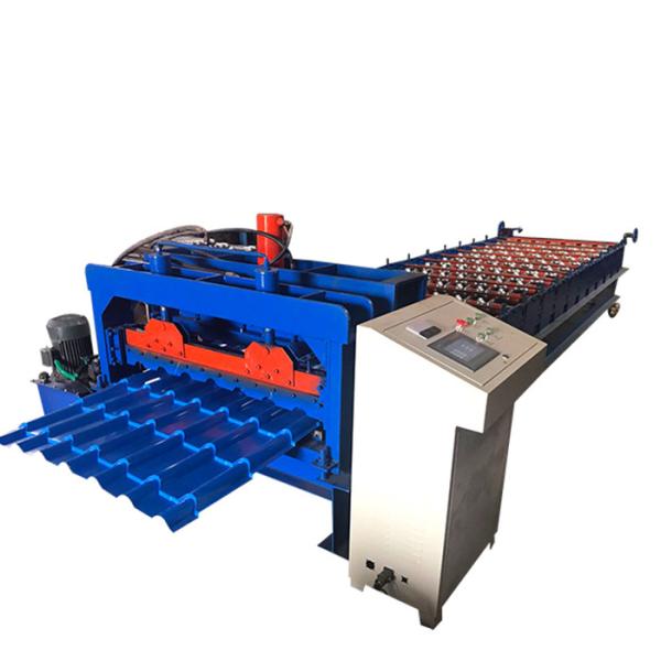 Gearbox Drive Type 0.9mm Roof Roll Forming Machine For Steel Tile Profile