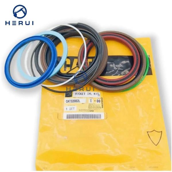 Peças de escavadeira Braço de cilindro hidráulico Kit de vedação de barril 266-7892 2667892 Selo de óleo para Caterpillar CAT E320D
