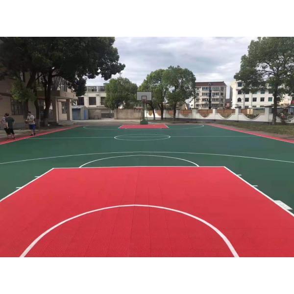 Indoor Basketball Court PP Interlocking Sports Flooring Customized