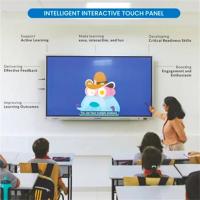 Qtenboard IWB IR Interactive Whiteboard Smart White Board Finger Touch Whiteboard 86 96 102 Inch Whiteboard