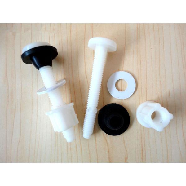 Strong Tensile Strength Plastic Toilet Seat Screws , Plastic Toilet Seat Hinge Bolts