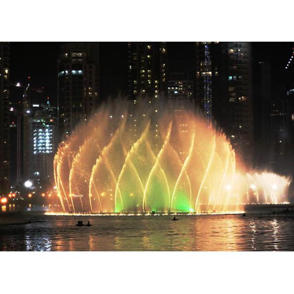 Programmable Music Dancing Fountain Stainless Steel 304 / 316 Material