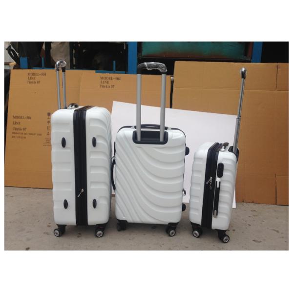 Colorful Carry On ABS Trolley Luggage Zipper Framed Waterproof With Iron Trolley
