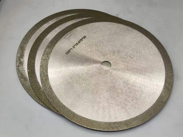 1A1 Electroplated Diamond Grinding Wheels With Diameter 200mm Thickness 1.8mm D80/100