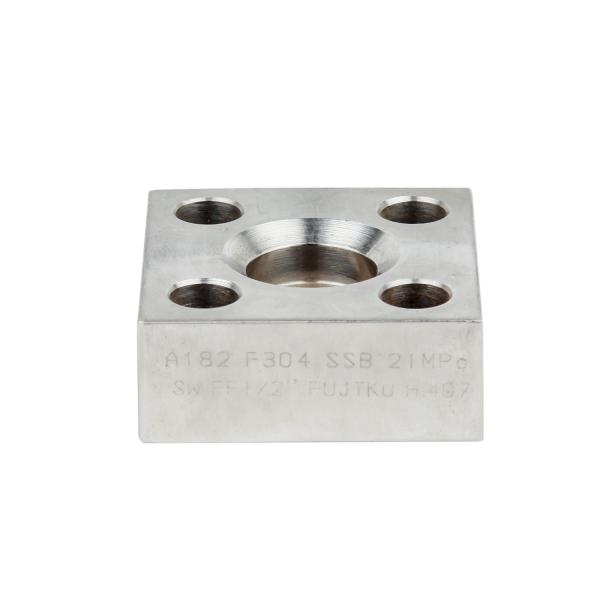 Square Forged Stainless Steel Flanges 1- 6 Inch , Duplex Steel Pipe Fittings