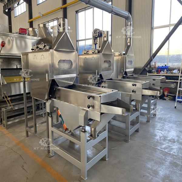 Stainless Steel 304 Peanut Slitting and Blanching Machine for Blanched Peanut Output in Food Application