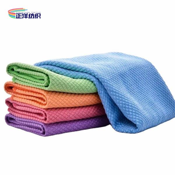 30x40cm 280GSM Shiny French Terry Cloth Window Glass Cleaning Car Polishing Cloth
