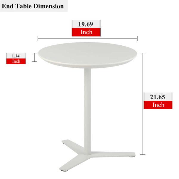 Таблица конца космоса таблицы 21.65H стороны гостиной дюйма Dia19.68 небольшая