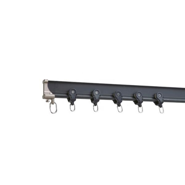 Window Decorative Curved Silent Curtain Track Manual Aluminum Metal Material