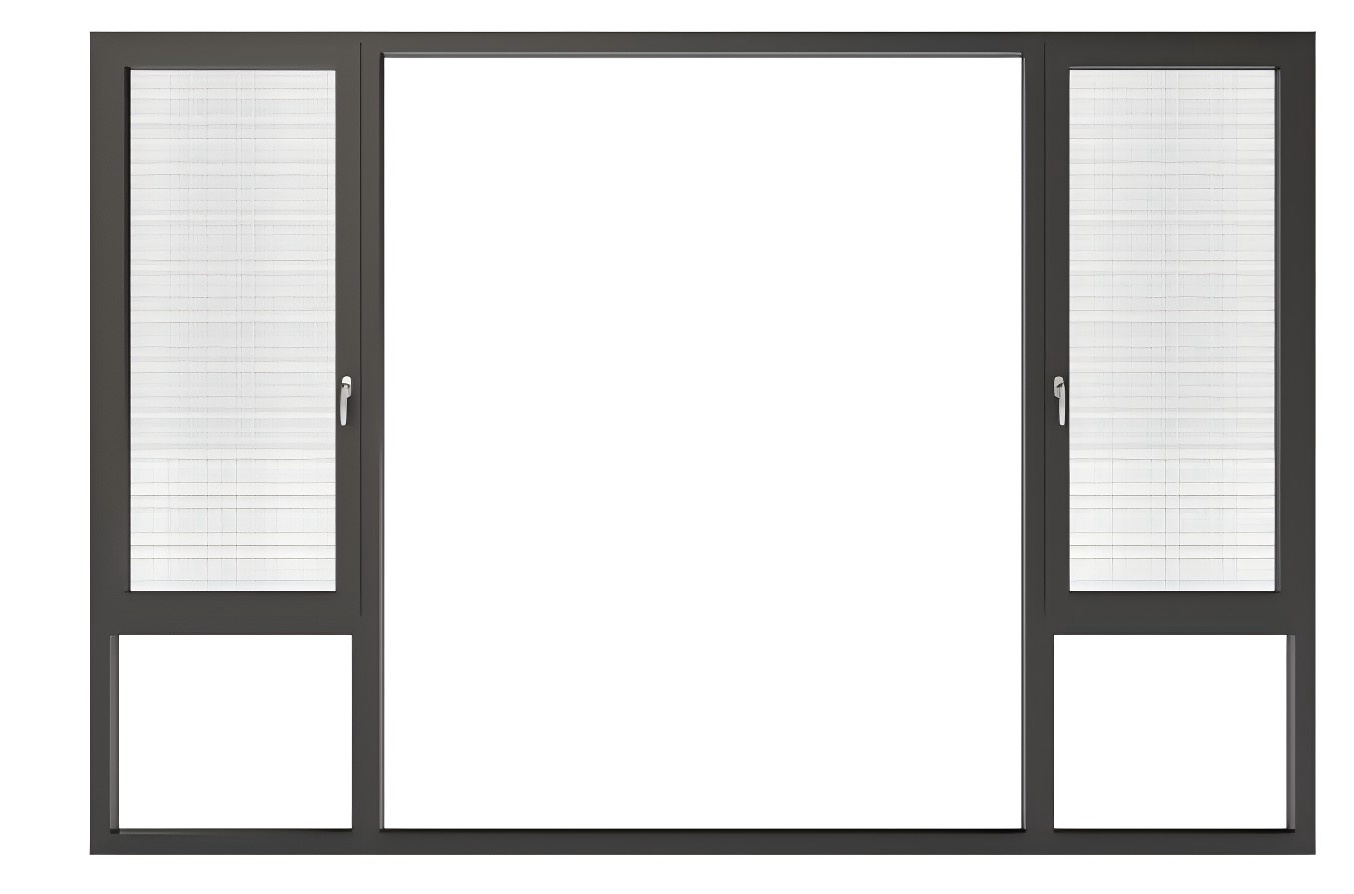 Insulated Double Glazed Casement Windows Soundproof Thermal Break Aluminium Windows