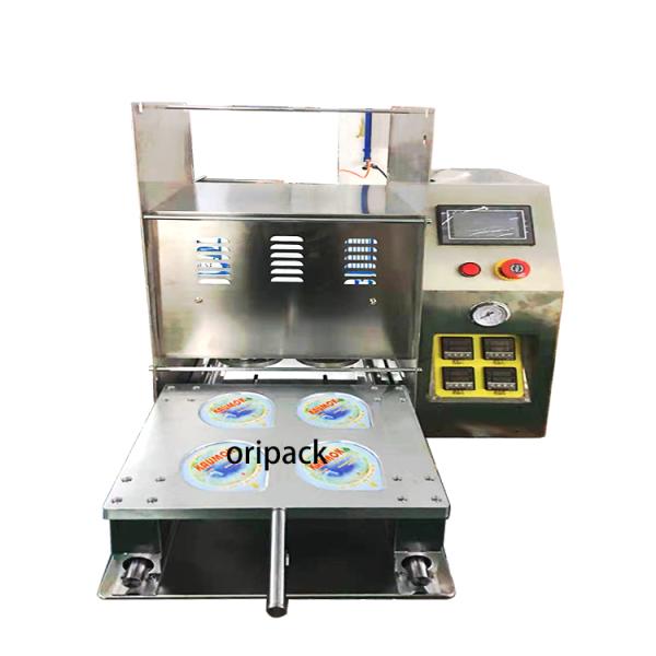 200L/H Yogurt Cup Sealing Machine 50Hz 220V Stainless steel And aluminum