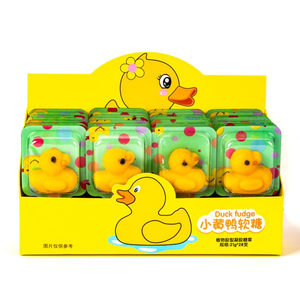 High Quality Cartoon Duck Shaped Soft Lollipop Candy Rich in Vitamin C Gummy Candy