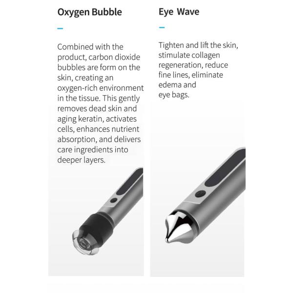 AzulMarino 8W máquina de enfriamiento de la piel de pie 10.1 pulgadas pantalla táctil a color tratamiento facial dirigido