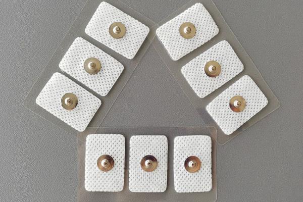 china adhesive round disposable ecg electrodes pads ecg chest electrode3 lead ecg placement of electrodes