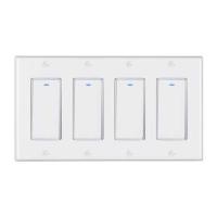 Smart Home mais não ofuscante Alexa Google Home do grupo do interruptor 4 do tela táctil de 220V Tuya