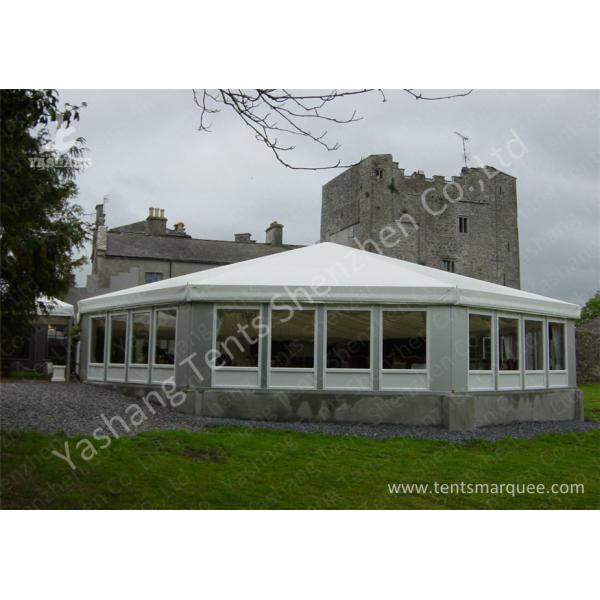 Aluminum Framed Customized Outdoor Canopy Gazebo Party Tent White PVC Top