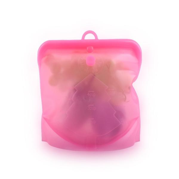 1000ML Reusable Silicone Food Storage Bag – Leakproof, BPA-Free, Eco-Friendly & Heat Resistant Container For Meal Prep, Freezer Storage, Sous Vide Cooking, Microwave Use, Travel, And Plastic-Free