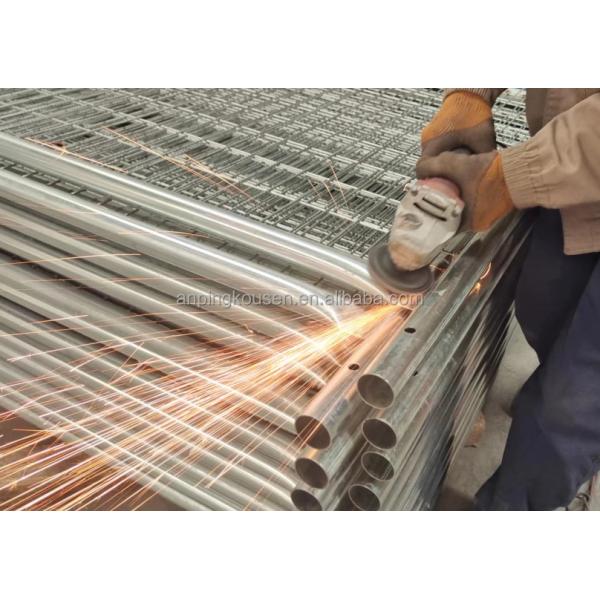 С низкоуглеродистой сталью 6 * 10 / 6 * 12 футов съемные временные панели ограждения для временного барьера