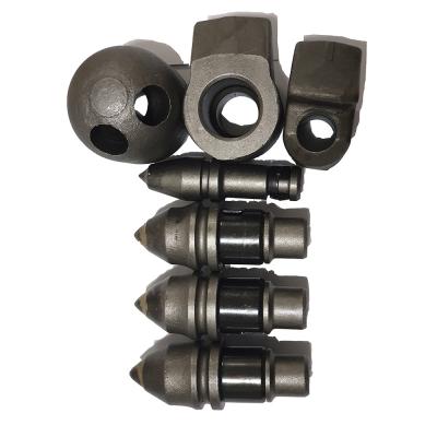 Round Shank Bits B47K17.5 Carbide Bullet Teeth For Foundation Drilling