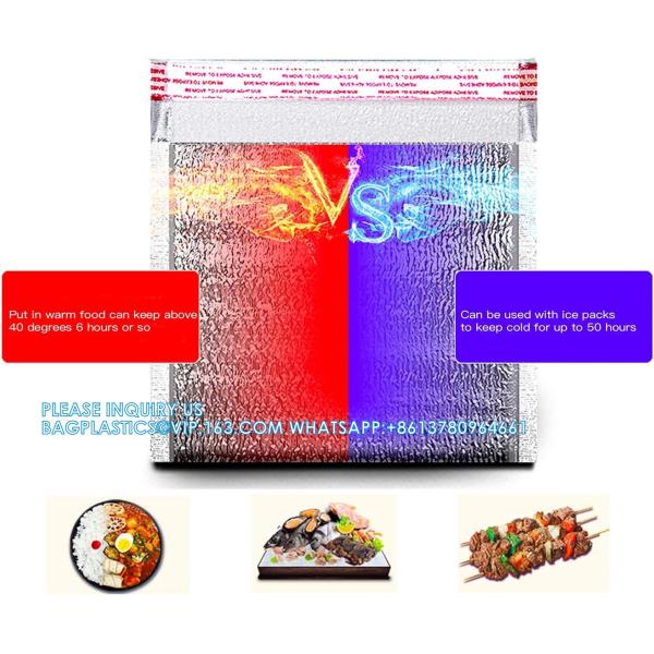 FREEZABLE LUNCH BAG,INSULATION ALUMINIUM FOIL BAG,THERMAL THERMO COOLER TOTE BAG,BENTO PICNIC,FRESH