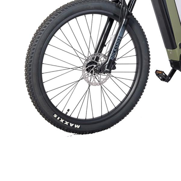 Disc Brake 26'' Ebike with 750W Carbon Fiber Frame and Air Suspension Front Fork by DOMANCA