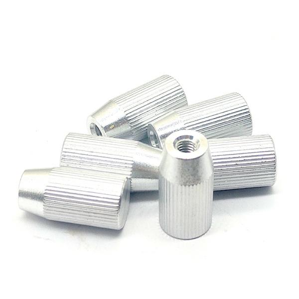 Aluminum Knurled Thumb Screw 12.8×25mm CNC Precision Machined Parts Custom Colors