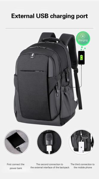 Multi functional Classic Fashion Laptop Backpack for Men Camping Outdoor Custom Logo Travel Sport Backpack with USB
