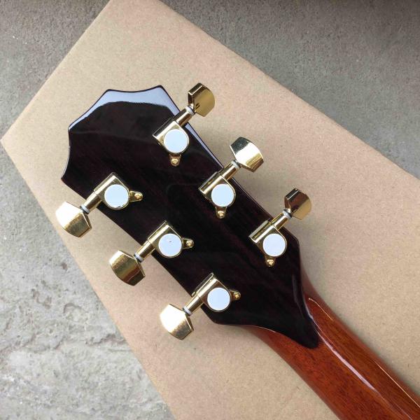 Custom 41Acoustic Guitar Arm Rest Abalone Ebony Fingerboard Matte Finish Solid Spruce Top Electric Acoustic Guitar