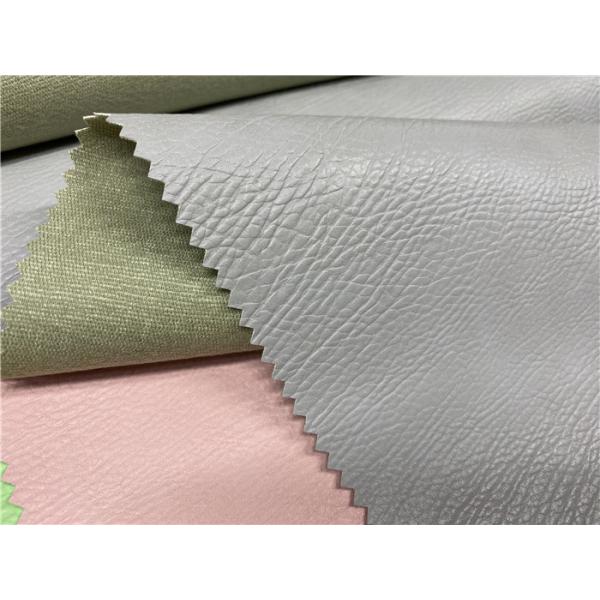 Deep Texture Embossed Pu Leather Normal Tearing Strength 330gsm Gram Weight