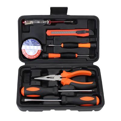 JYH-HTS09-4 Black Household Tool Box Set 8 Piece Mechanic Toolbox Set With Hammer