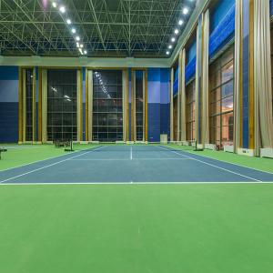 Corrosion Resistance 4mm Acrylic Tennis Court Green Synthetic Turf