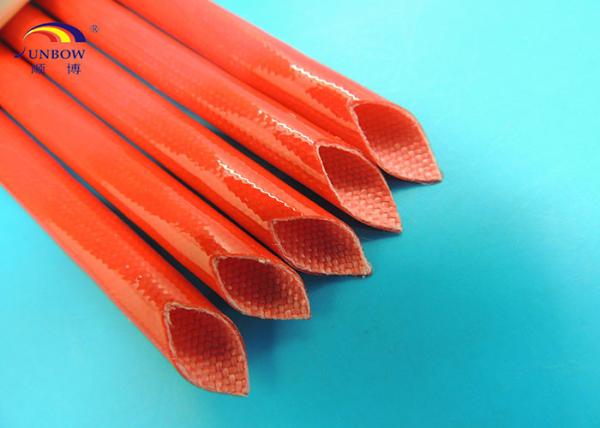 UL RoHS Flame Retardant Braided Fiberglass Sleeve Coated Silicone Rubber