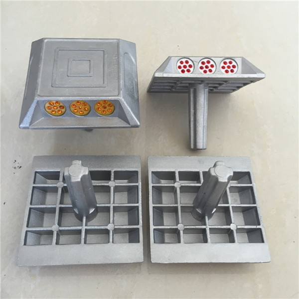 Ретрорефлекторная алюминиевая дорожная штанга Мигающие белые кошки Глаза отражающие дорожные знаки