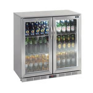 138L Stainless Steel Back Bar Cooler 2 swing glass doors (Sliding doors available too)