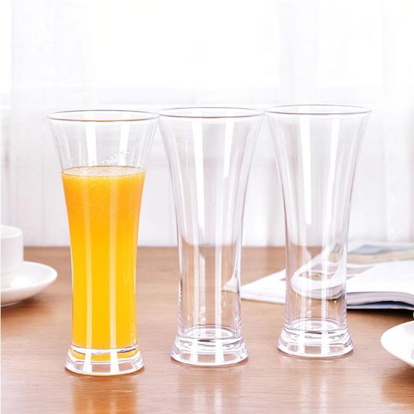 Unbreakable Plastic Pilsner Beer Glasses Polycarbonate Martini Cocktail Glasses Drinkware