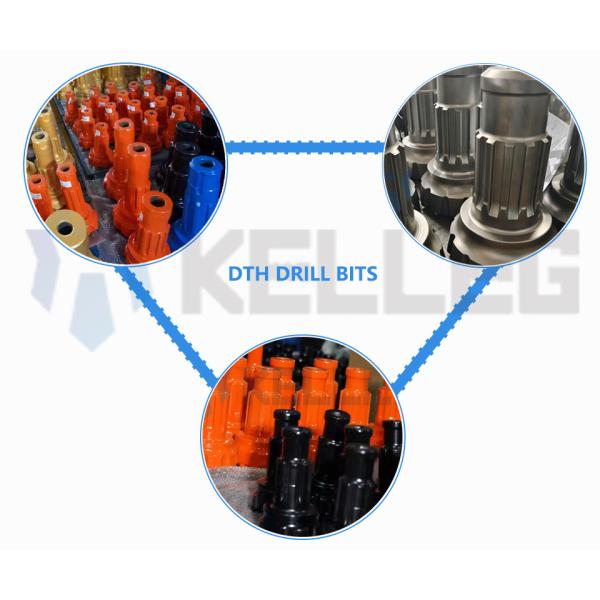 High Quality Rock Drill Button Bits DTH ball tooth drill bits for rock drilling in engineering mines have high-efficiency