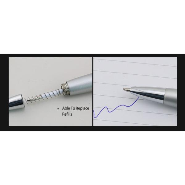 Elegant stylo à bille d'affaires en diamant avec anneau en incrustation Design 1.0mm stylo à bille cadeau