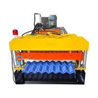 Brazil Material Thickness 0.3-0.8mm Roll Forming Machine Metal Steel Roof Tile Making Hydraulic Cutting