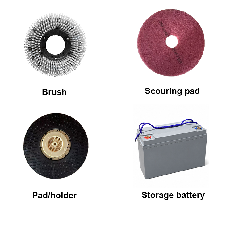 Electric Commercial Hand Push Scrubber Machine Industrial Granite Floor Cleaning Machine for Warehouse Sport Hall