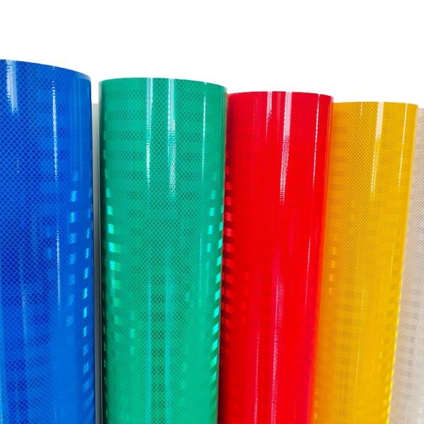 Impressão acrílica autoadhesiva Retro-refletora Material de folha reflectiva para sinalização de trânsito