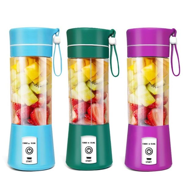 Convenient Portable Juicer Cup Green Mini Electric Juicer 380ml 40W