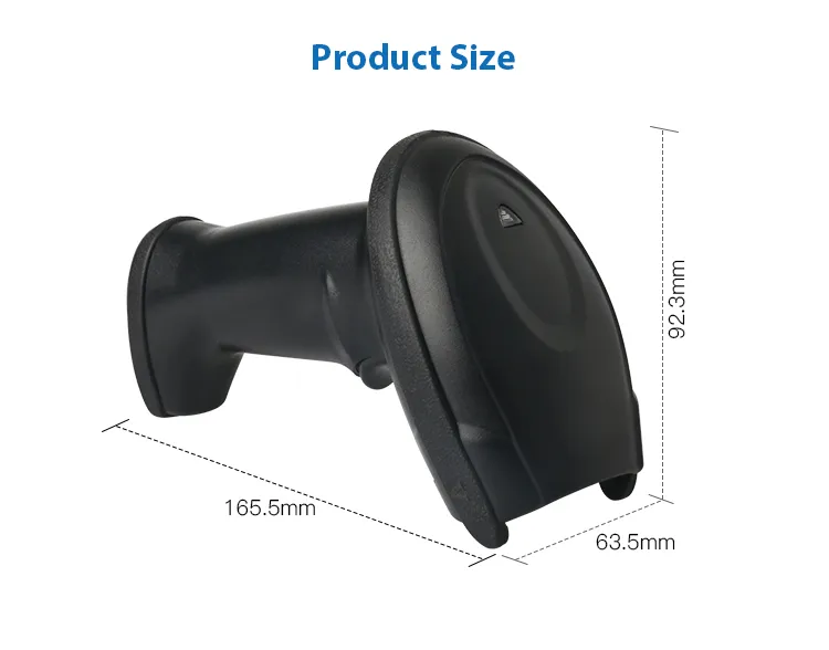 DYscan 1D Barcode Scanner USB 300 Scans/sec Handheld CMOS Reader