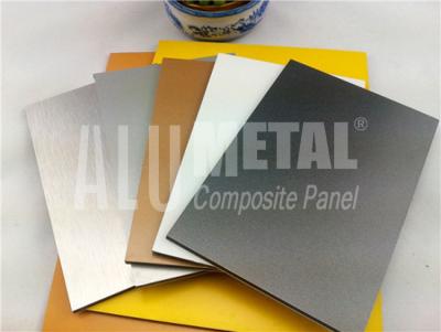 Indoors 6mm PE Aluminium Composite Panel Fluorocarbon Alloy 1100 ACP Wall Cladding