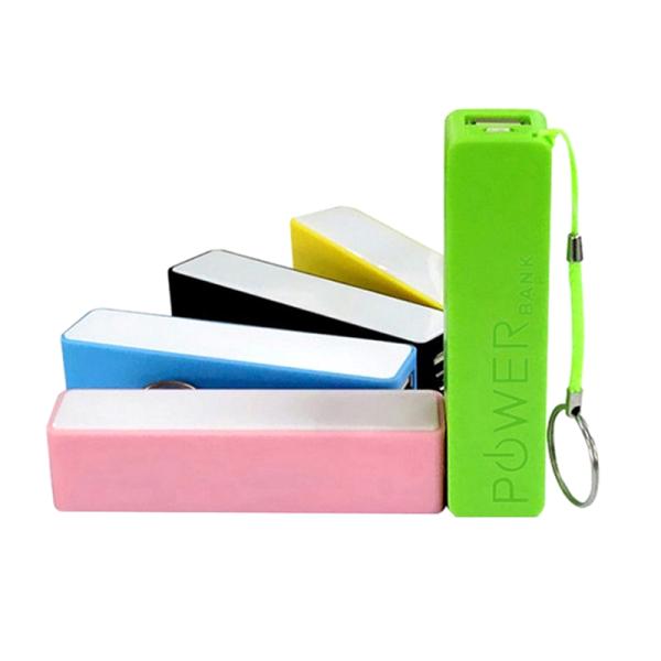 1200mAh  PVC Portable Mini Mobile Power Bank 18650 Battery with Keychain