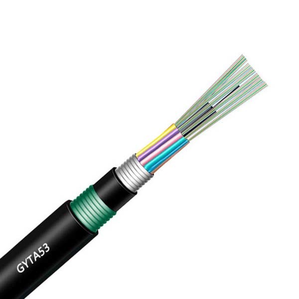 GYTA53 Armored Outdoor Fiber Optic Cable 12 24 36 48 72 192 144 Core Single Mode